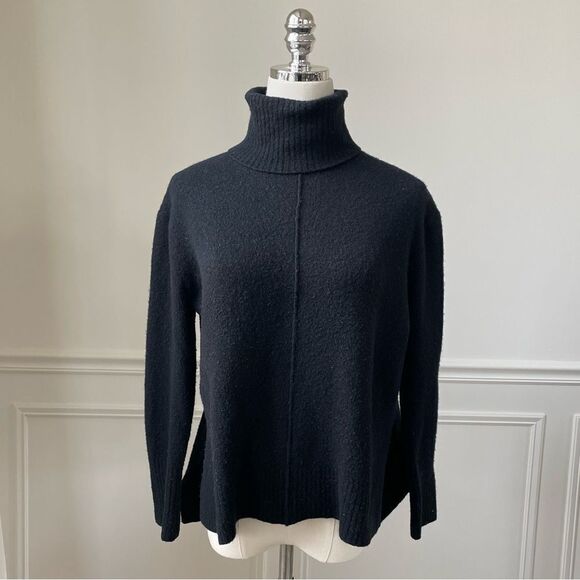 Athleta Black Transit Turtleneck Sweater 383873 S - Picture 1 of 8